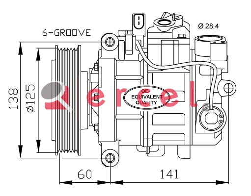 Airco compressor AUK 072
