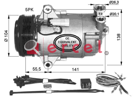 Compressor/onderdelen OPK 060