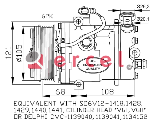 Compressor/onderdelen OPK 017