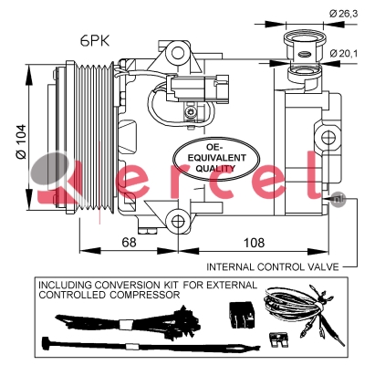Compressor/onderdelen OPK 068