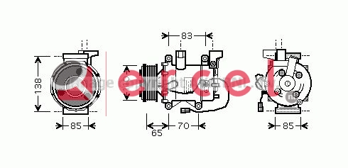 Compressor/onderdelen HOK 019 OEM