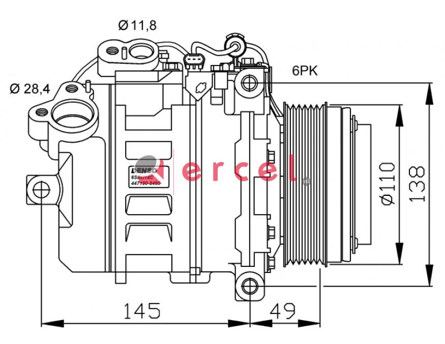 Compressor/onderdelen BMK 059 OEM