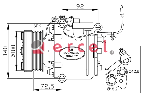 Compressor/onderdelen SAK 007