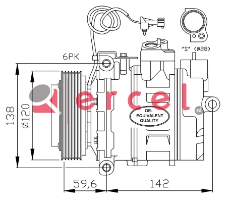 Compressor/onderdelen SAK 014