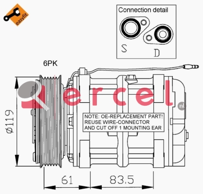 Compressor/onderdelen VOK 001