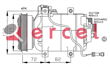 Airco compressor AUK 002 OEM