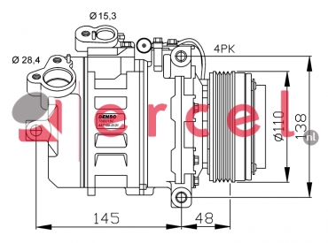 Compressor/onderdelen BMK 036 OEM