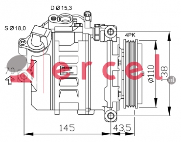 Compressor/onderdelen BMK 042 OEM