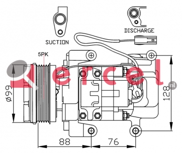 Compressor/onderdelen MAK 015 OEM