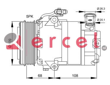 Compressor/onderdelen OPK 036 OEM