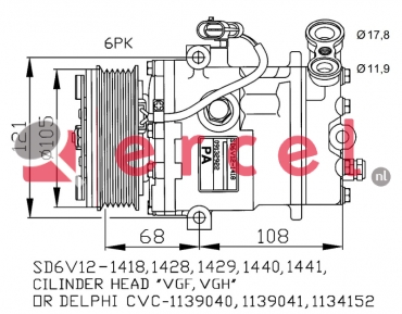 Compressor/onderdelen OPK 017 OEM