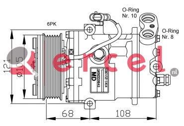 Compressor/onderdelen OPK 038 OEM