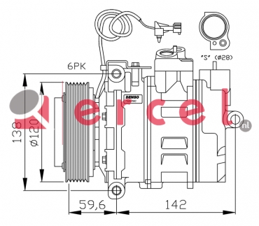 Compressor/onderdelen SAK 014 OEM