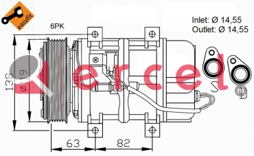 Compressor/onderdelen VOK 017 OEM