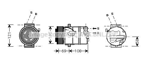 Compressor/onderdelen OPK 058
