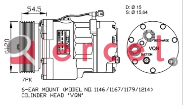 Airco compressor VWK 007