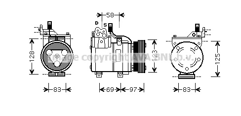 Compressor/onderdelen HYK 005