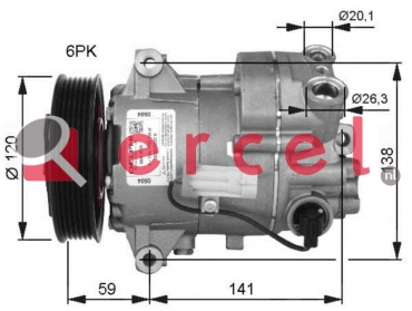 Compressor/onderdelen OPK 082