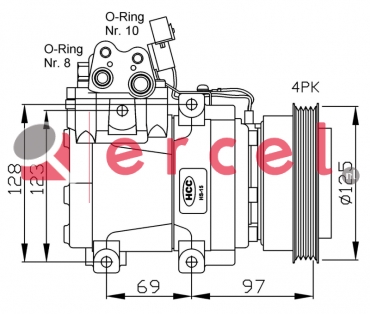 Compressor/onderdelen HYK 018 OEM