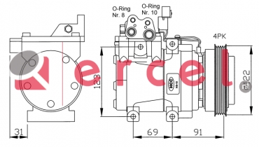 Compressor/onderdelen HYK 009 OEM
