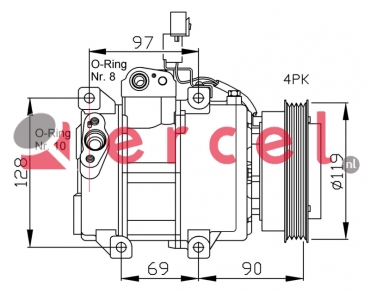 Compressor/onderdelen KAK 018 OEM