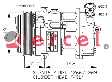 Compressor/onderdelen OPK 055 OEM